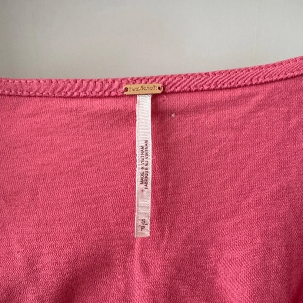 FREE PEOPLE Pink Kitty Tee